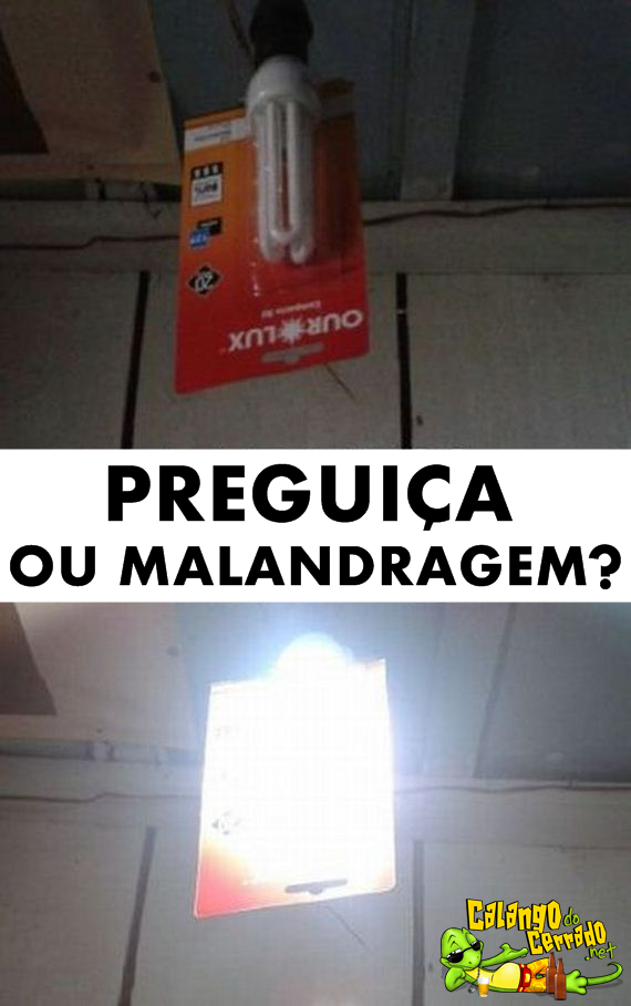 Preguiça ou malandragem?