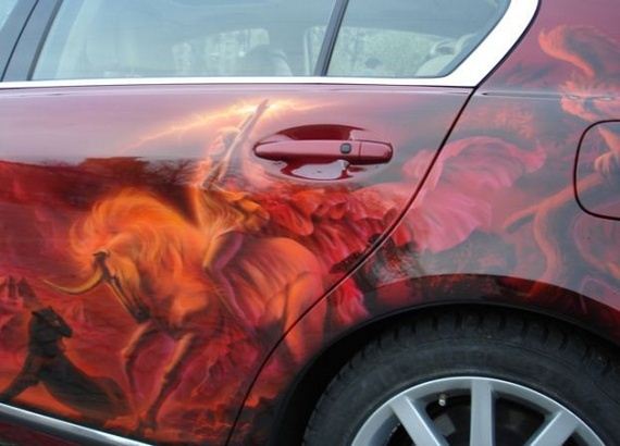 Pinturas incríveis em carros