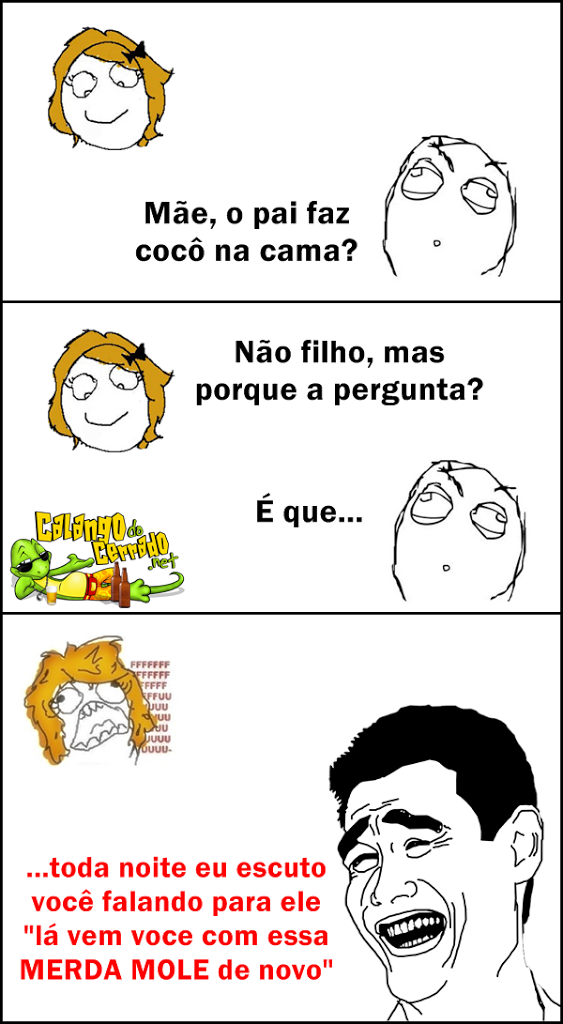 O que o papai faz na cama?