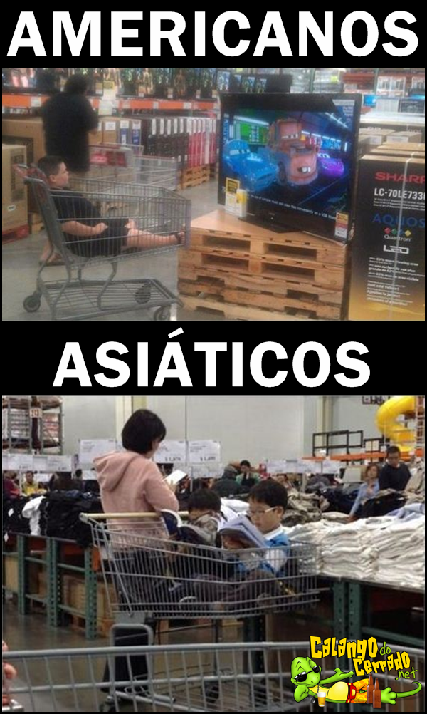 Diferença entre ocidentais e orientais