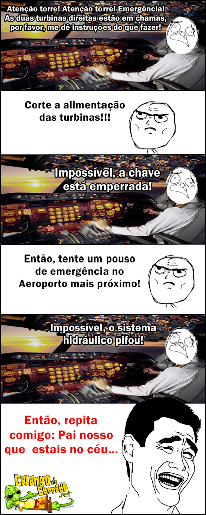 É por isso que os aviões caem...