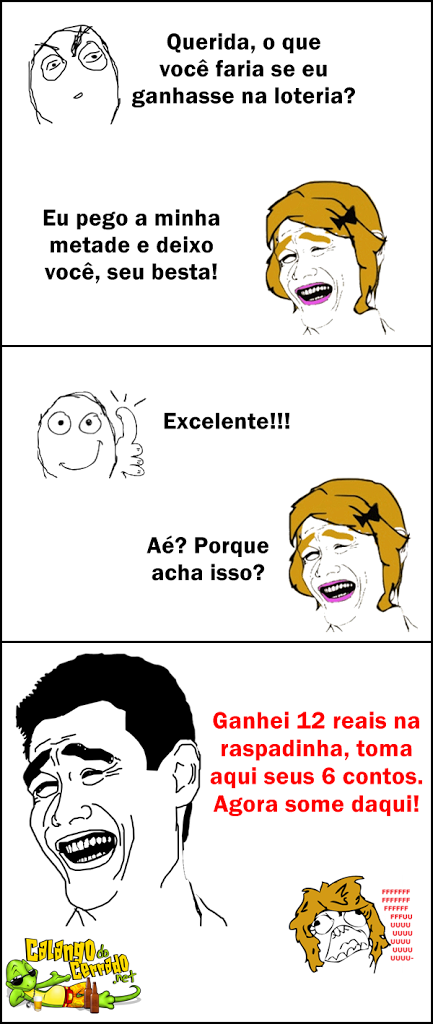 Ganhei na loteria