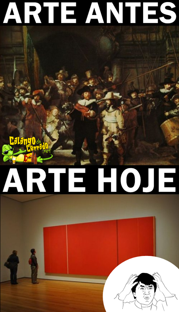 Arte hoje x Arte antes