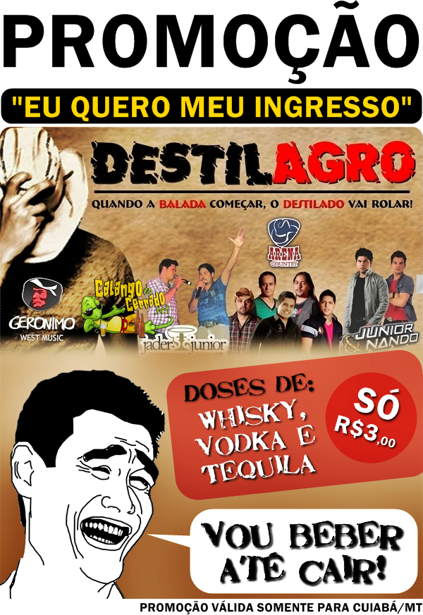 #PROMOÇÃO: "Destilagro, eu quero meu ingresso"