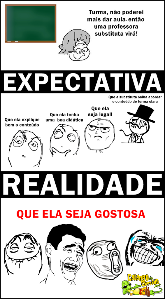 Expectativa x Realidade: Professora substituta