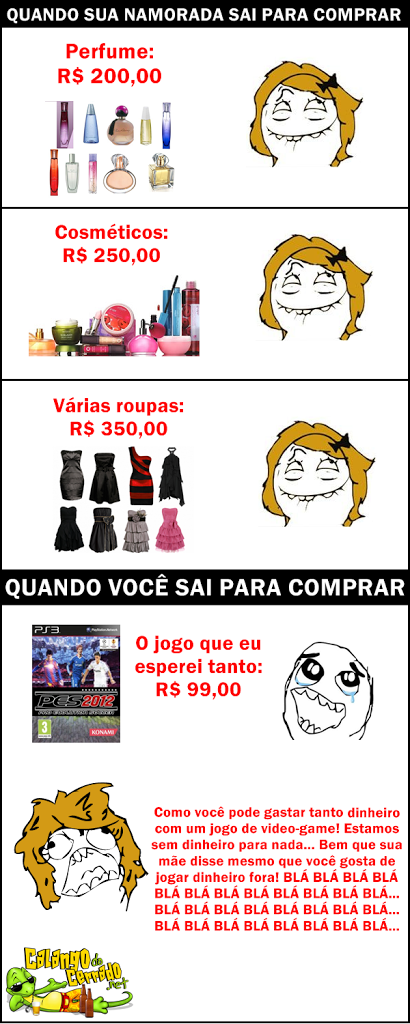 Nas compras: Homens x Mulheres