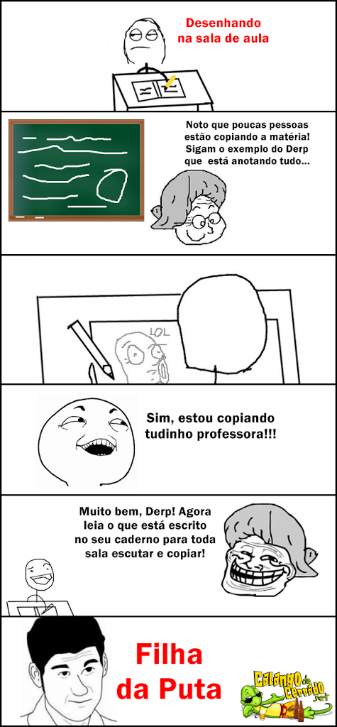 Desenhando na sala de aula