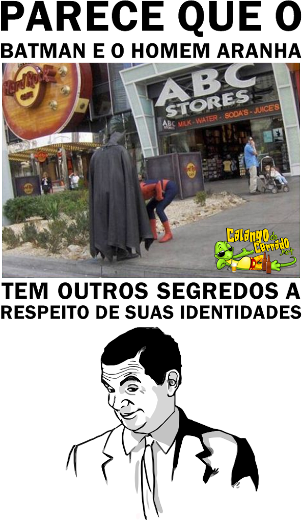 Batman e Homem Aranha, que vergonha