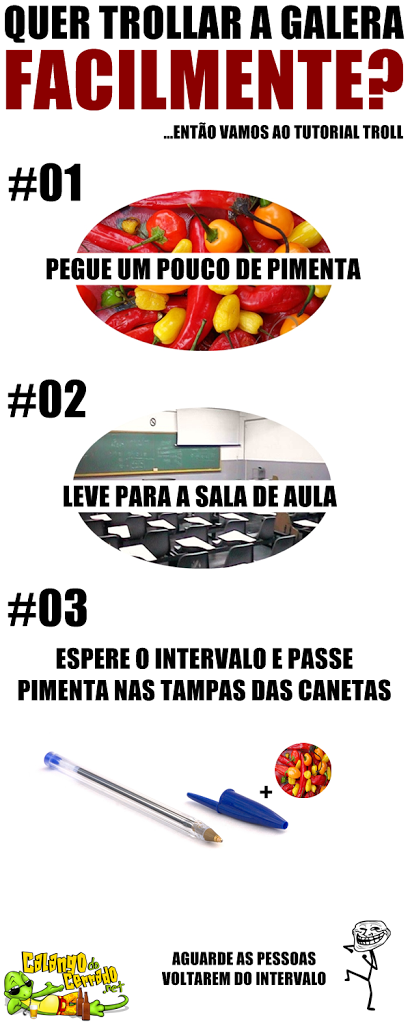 Tutorial troll - Na sala de aula...