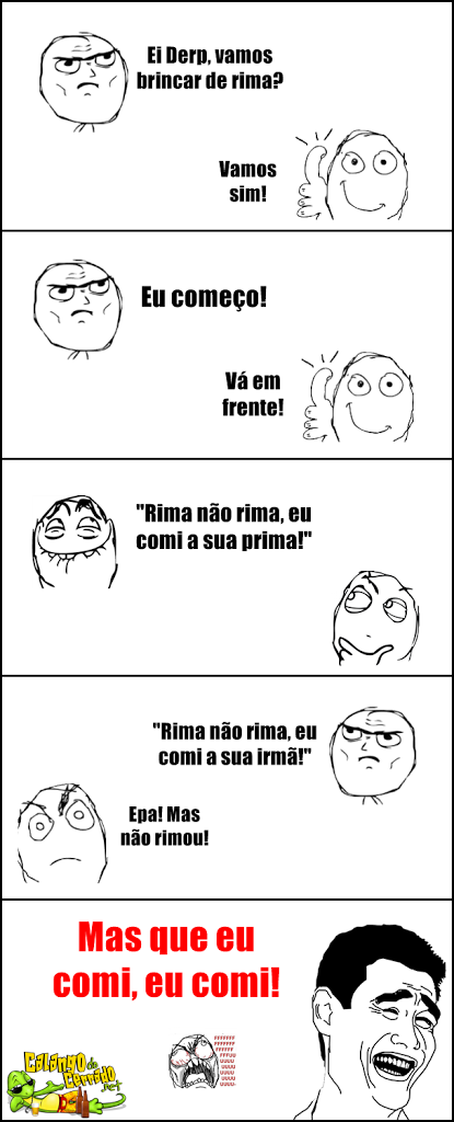 Brincado de rima com o primo