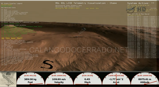 Curiosity chegou a Marte hoje de madrugada