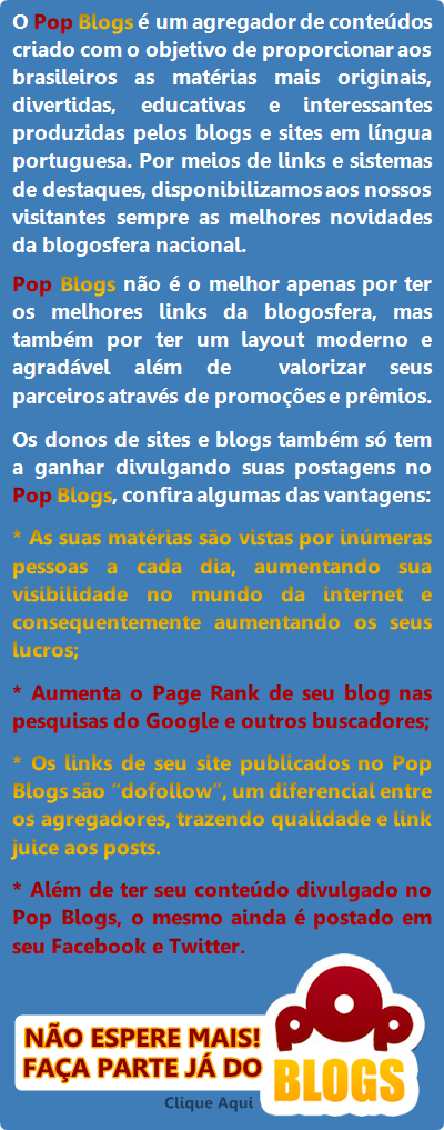 Pop Blogs - O melhor agregador de conteúdo para você