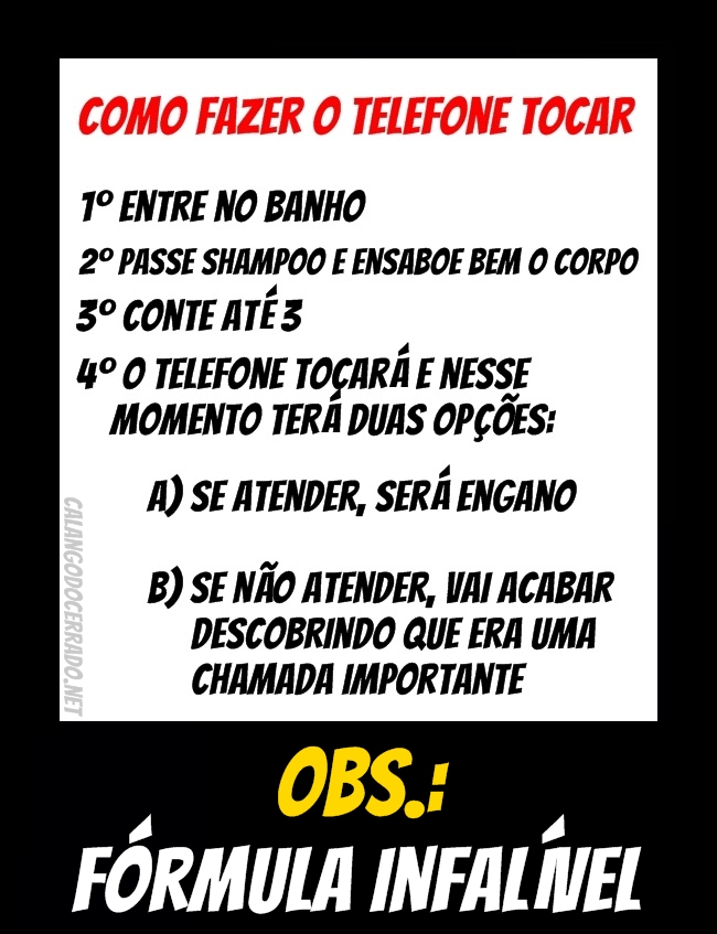 Técnica de como fazer o telefone tocar