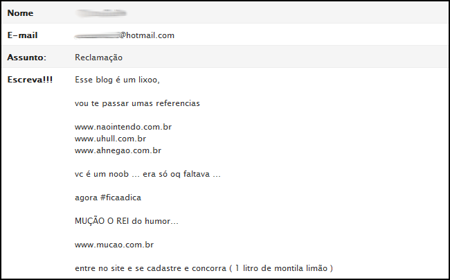 Recebemos no e-mail #03