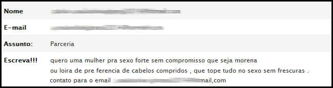 Recebemos no e-mail #01