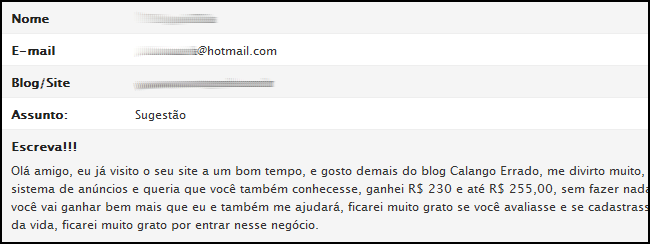 Recebemos no e-mail #05