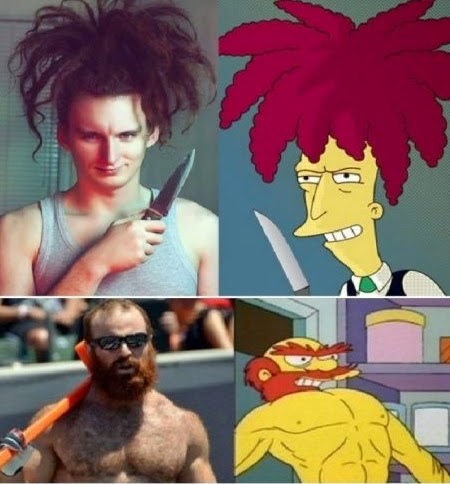 Como seriam os personagens dos Simpsons se fossem reais?