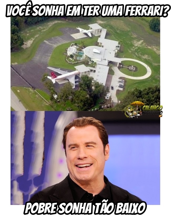 A humilde residência de John Travolta