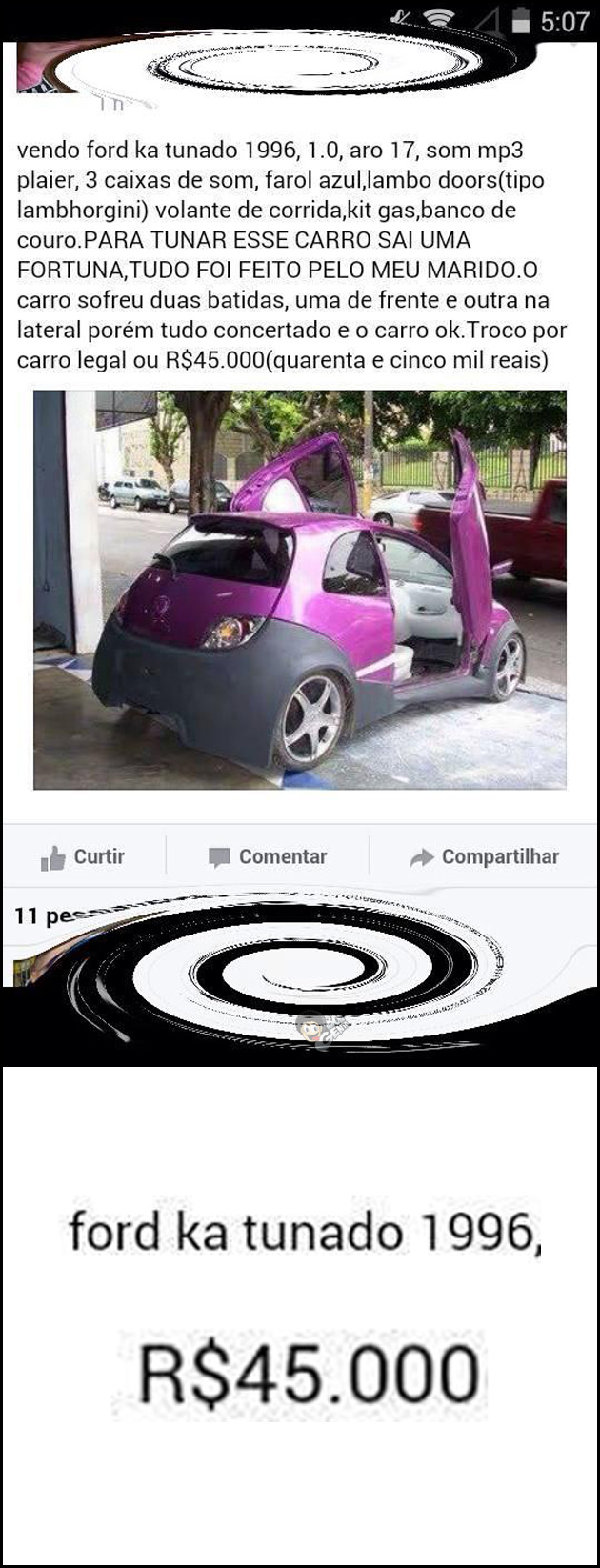 Vende-se lindo carro tunado