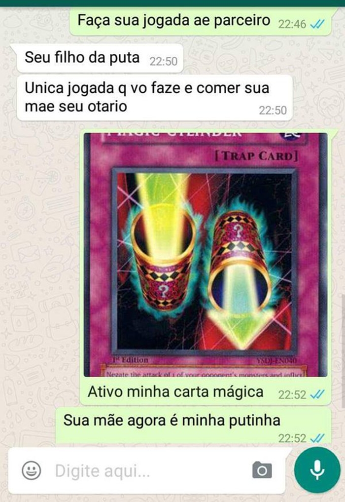 Uma aula de defesa por whatsapp