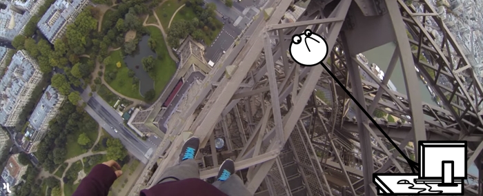 Escalando a torre Eiffel