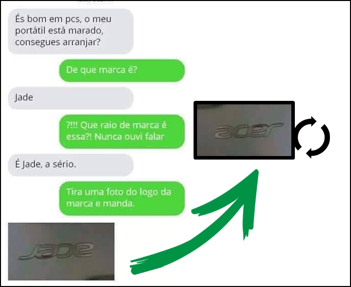 Nunca nem ouvi falar da marca desse PC... Não pera...