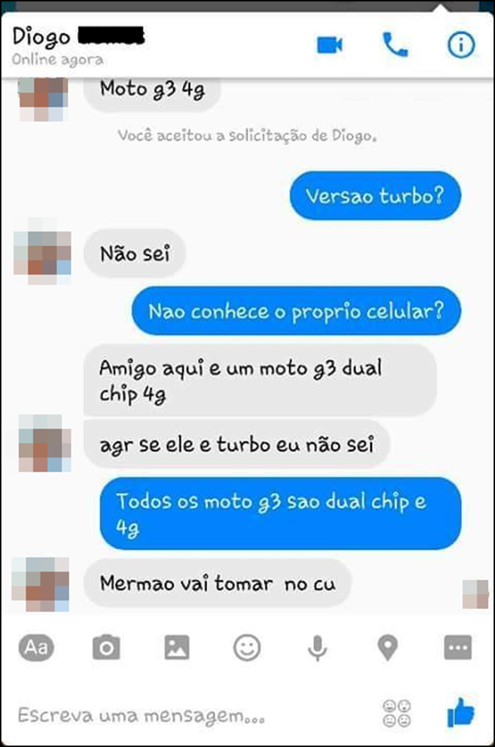 Eu se fosse vendedor