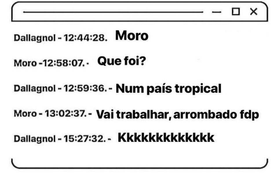 Novo vazamento de conversa entre Moro e Dallagnol