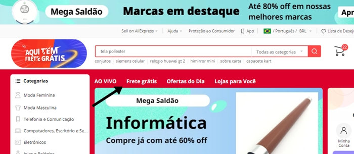 Mega Saldão AliExpress - Somente até dia 26, aproveite!